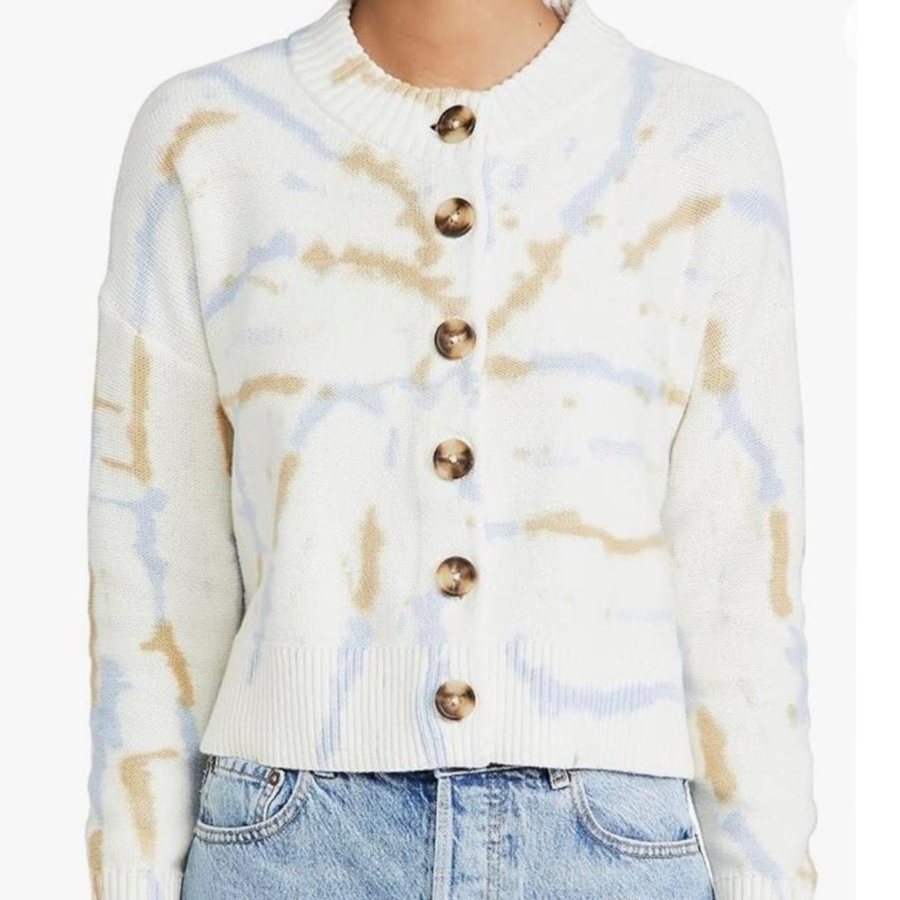 Madewell Broadway Tie-Dye Button-Up Cardigan Sweater NEW